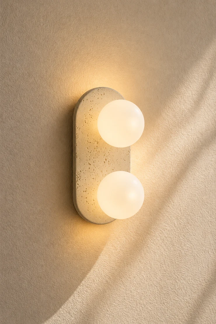 Xelven_Travertine_Double_Globe_Wall_Light